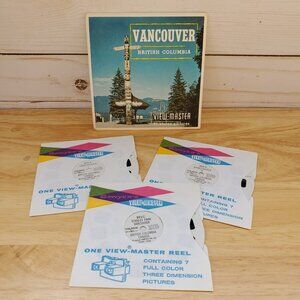 VTG 1957 View-Master Reels Vancouver British Columbia Canada Set Of 3 Kodachrome
